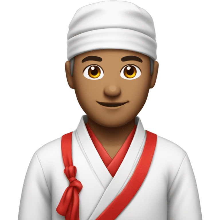 sushi master with red bandana white skin emoji