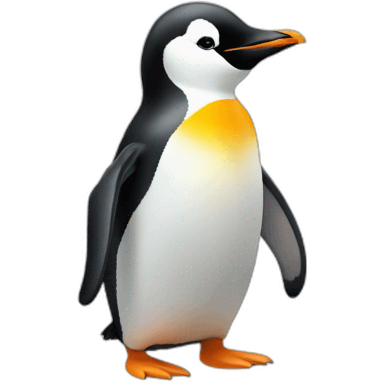 Penguin with heart-shaped beak emoji