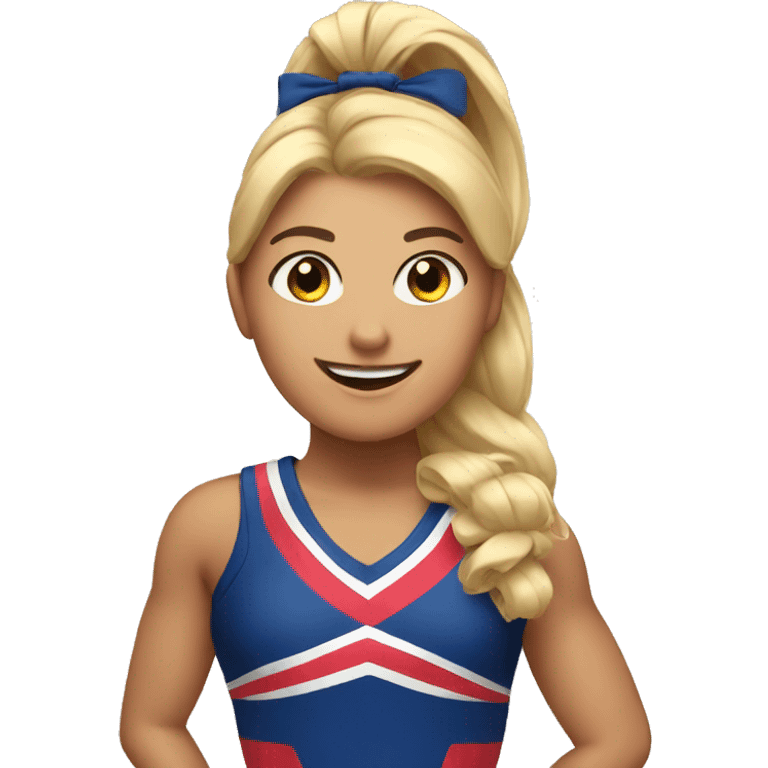 A cheerleader emoji