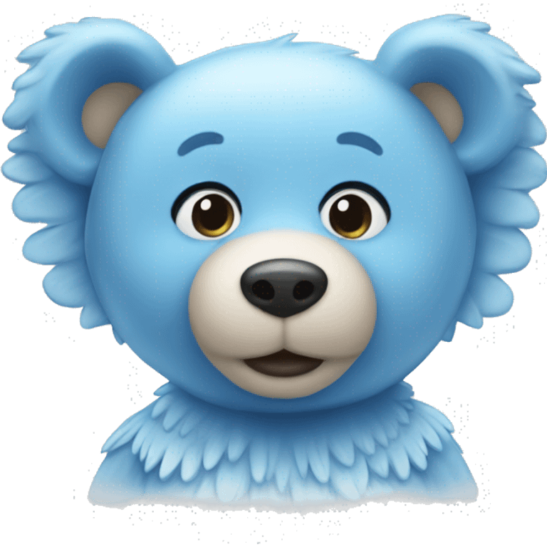 Angel blue bear emoji