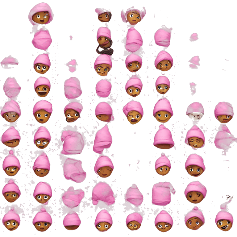 Pink on every christmas emoji emoji