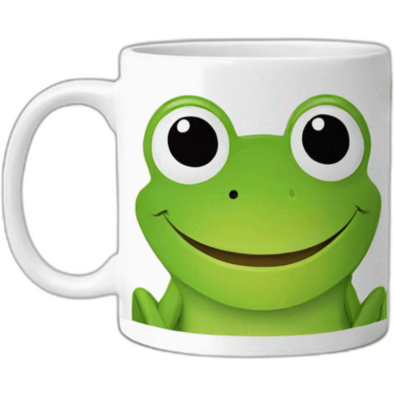 smiling frog offers coffee mug emoji