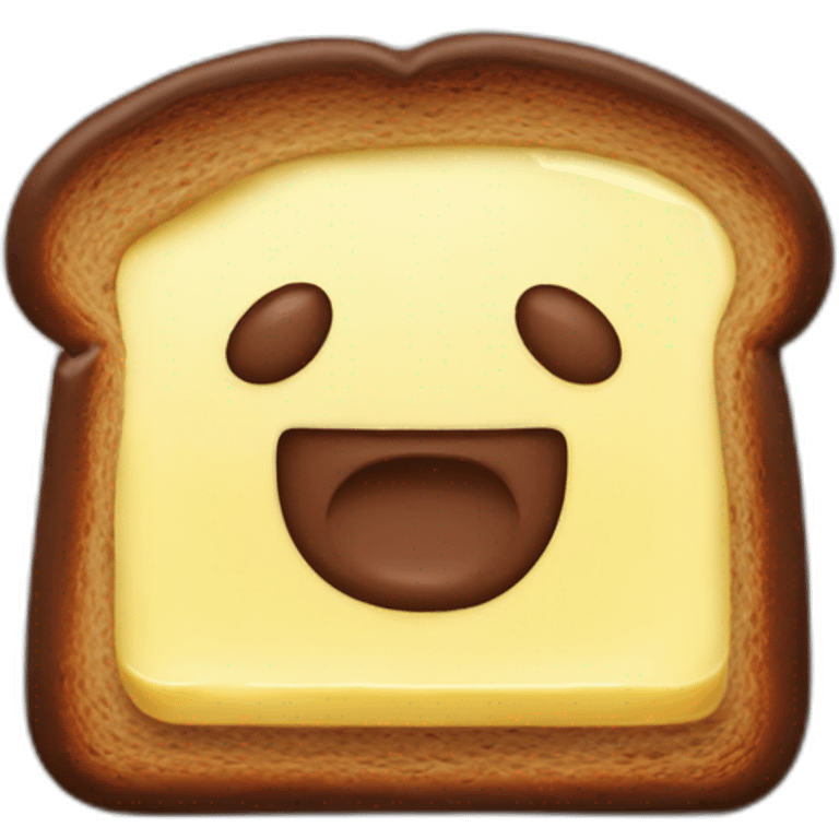 Butter mit Nutella Brot  emoji