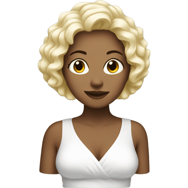 Spa white woman bubles emoji