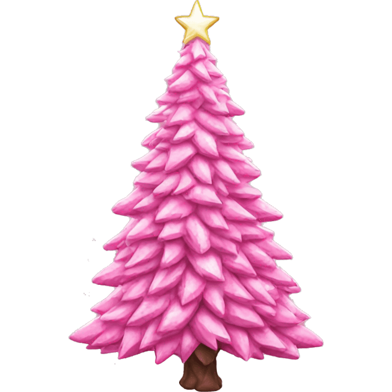 Pink Christmas tree aesthetic emoji