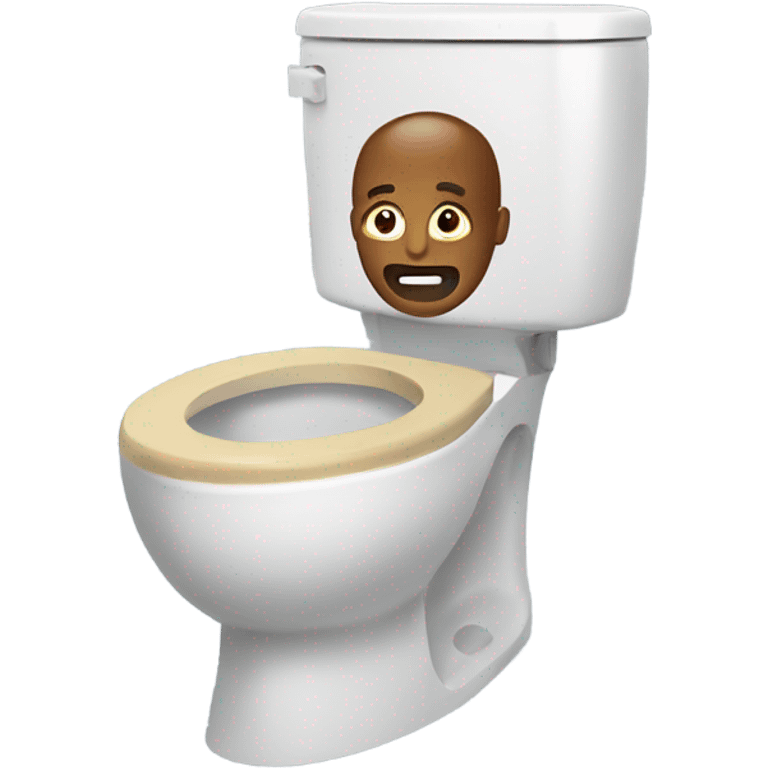 A head in a Skibidi toilet  emoji