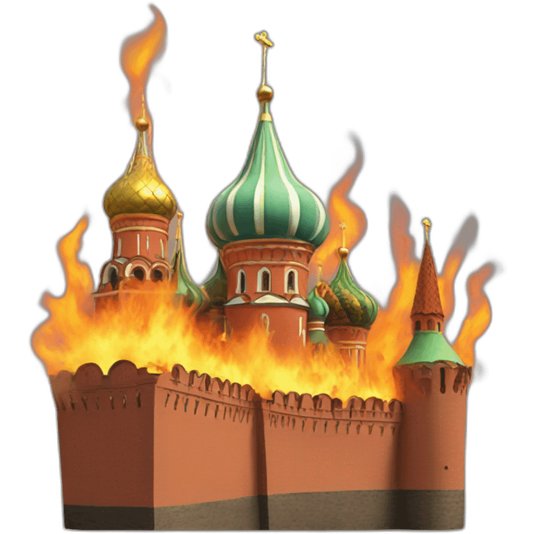 burning kremlin emoji