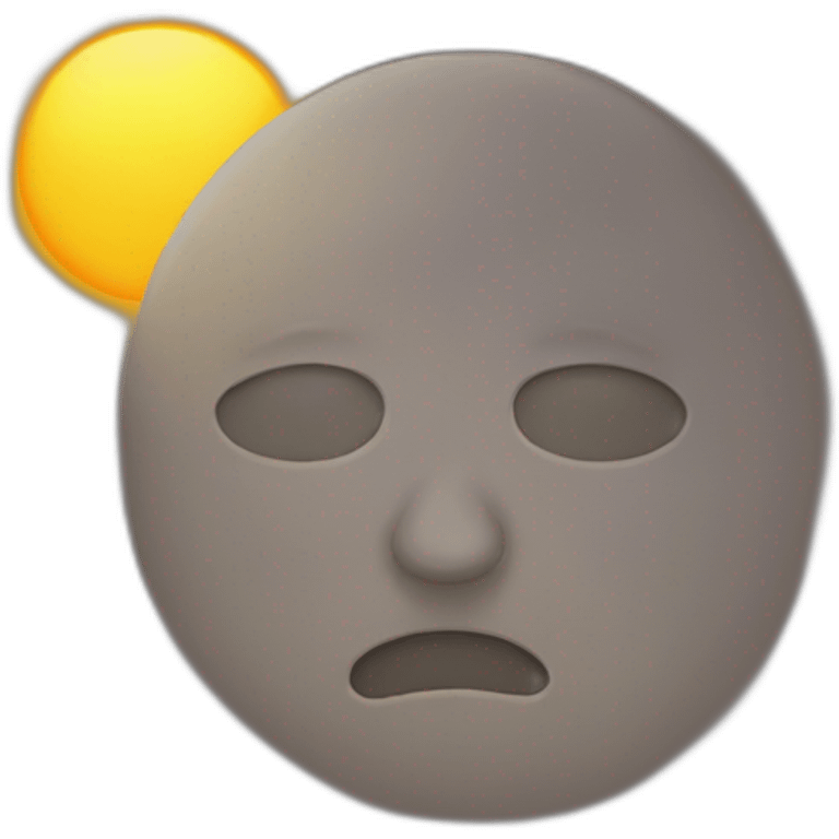 Sad sun shine emoji