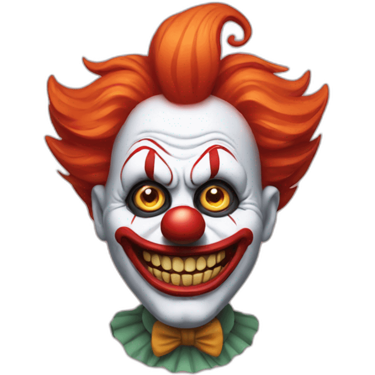 scary clown emoji