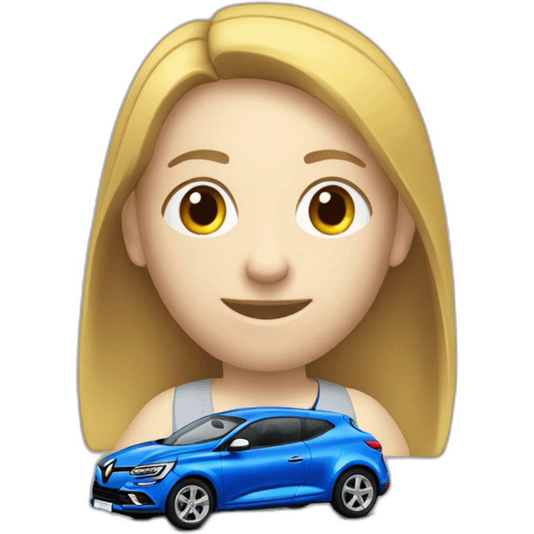 blue renault megane three emoji