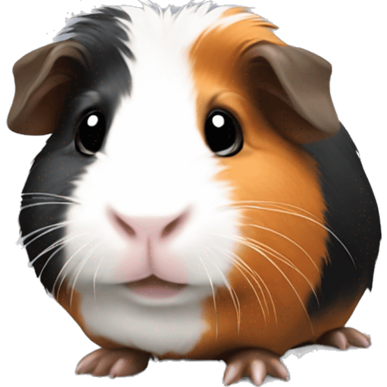 Tri-colour guinea pig emoji