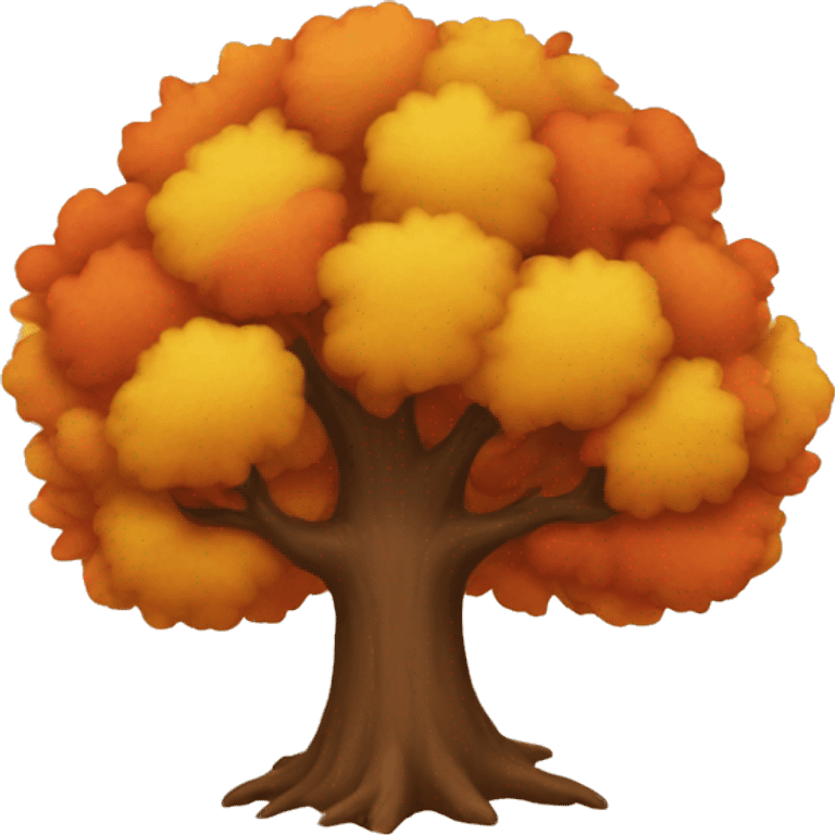 Autumn tree emoji