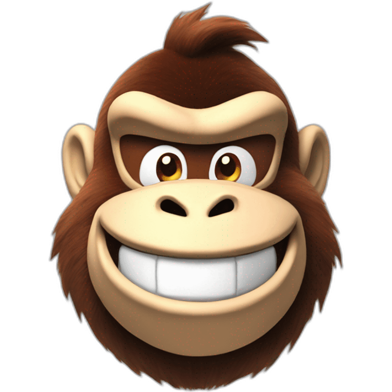 Donkey Kong smiling emoji