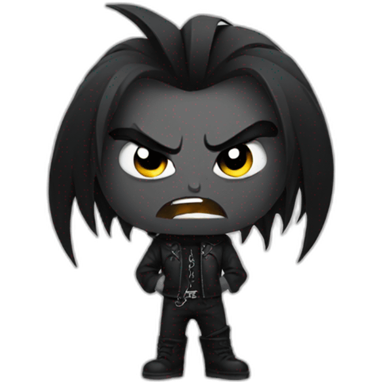 Angry goth emoji