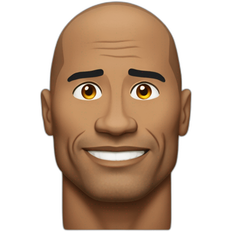 Dwayne Johnson rised eyebrow emoji