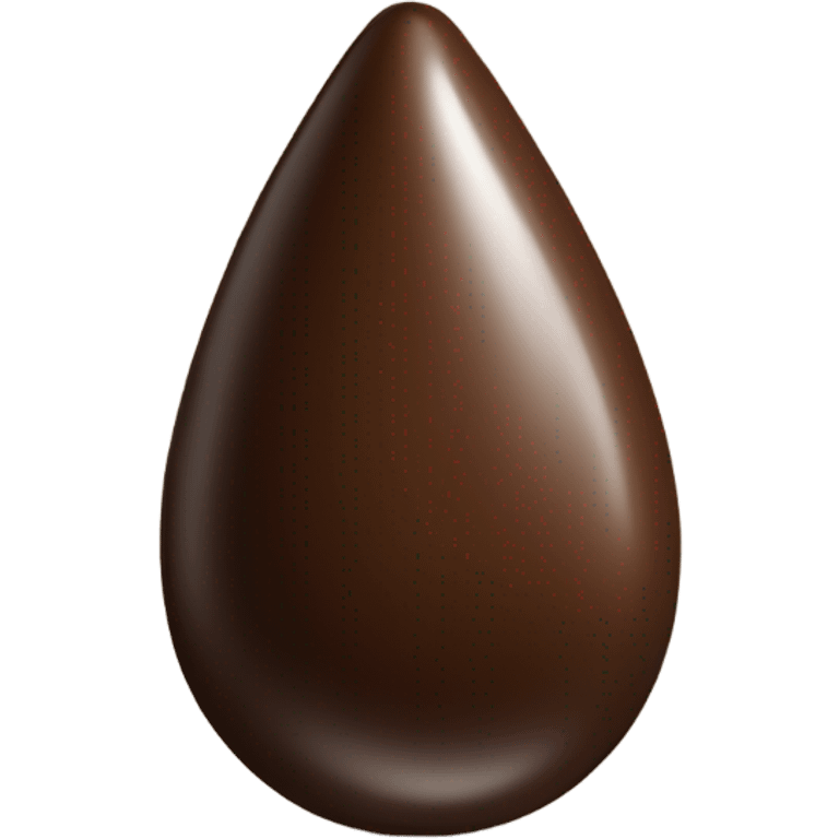 Chocolate tear drop emoji