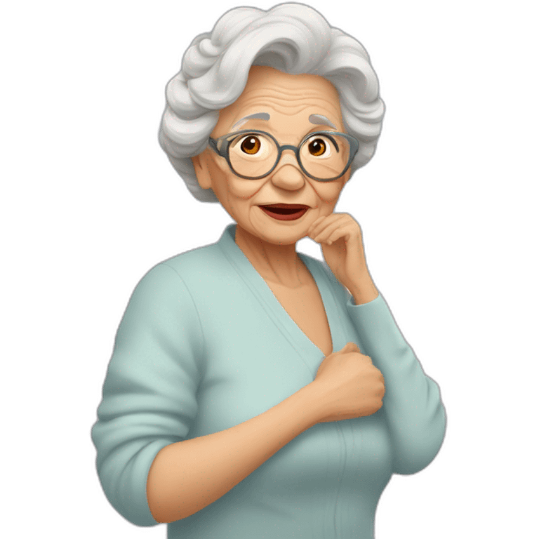 Abuela besos emoji