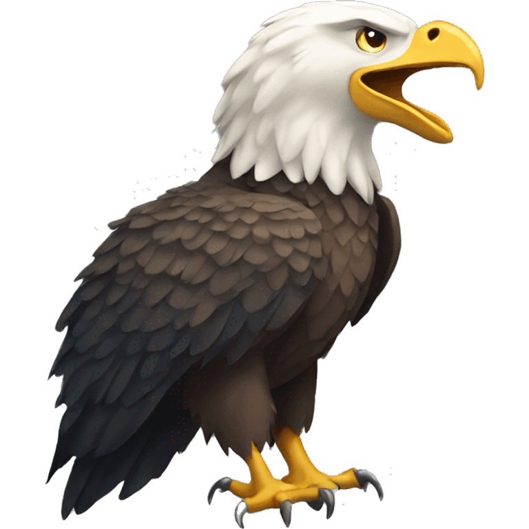 eagle with crocodile's head emoji