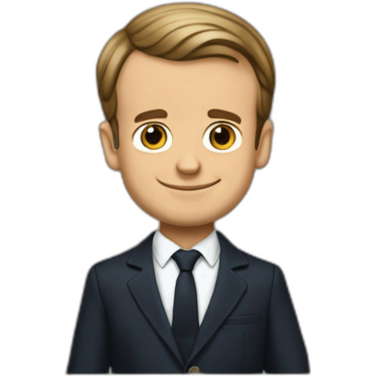 Emmanuel macron a l'école emoji