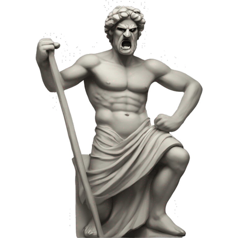 angry greek statue emoji