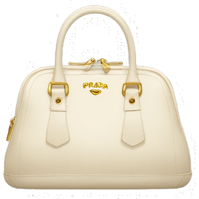 Cream Prada purse emoji