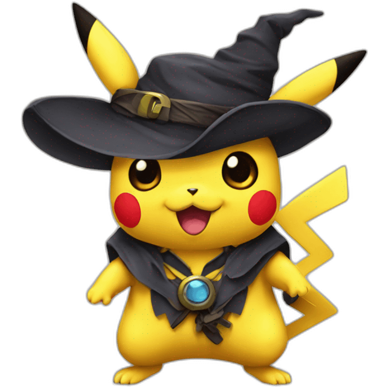 Pikachu halloween emoji