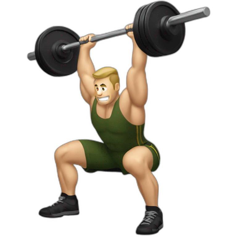 Barbell Military Press emoji