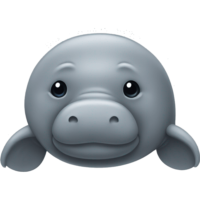 gray manatee emoji