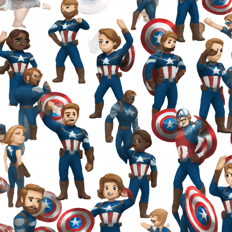 captain America salute emoji