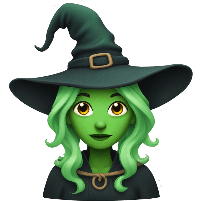 Witch with green skin emoji