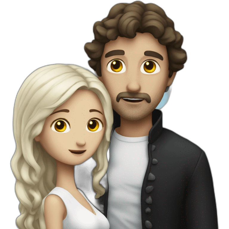 Angel of death with his wife emoji