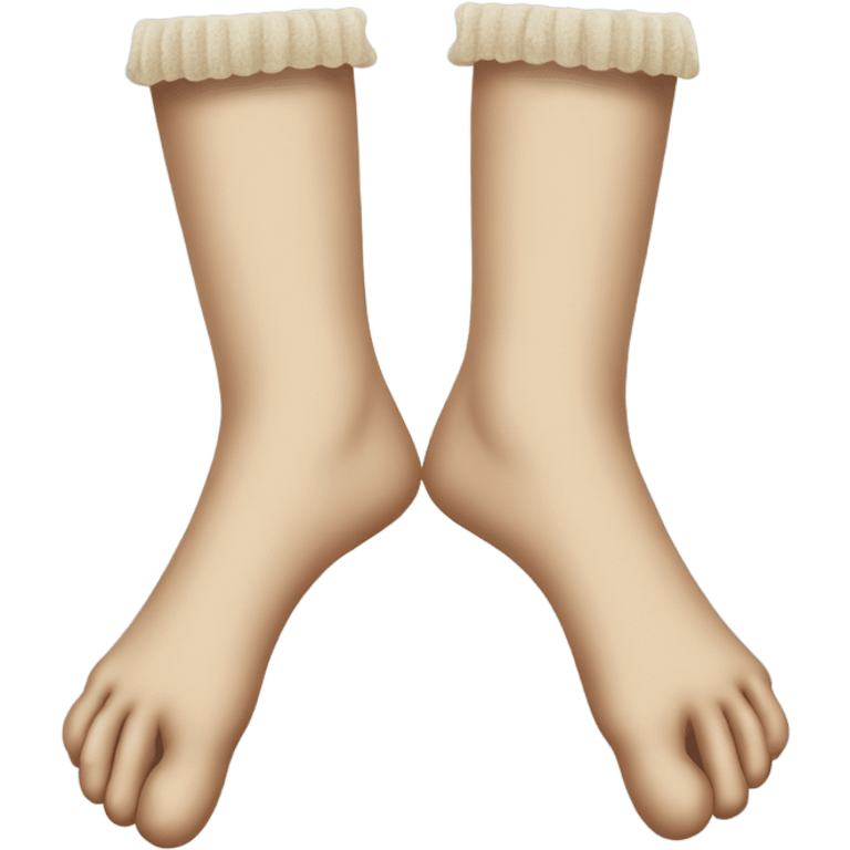 Feet with stockings emoji