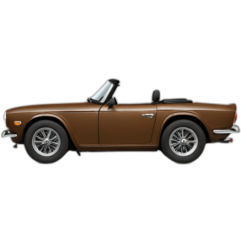 Triumph TR6 brown emoji