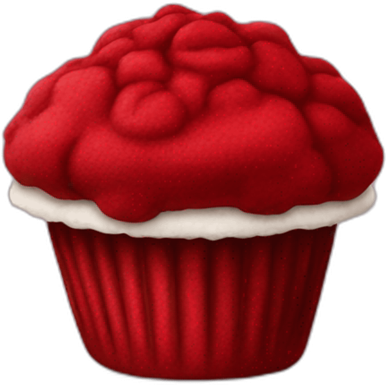 red velvet muffin emoji