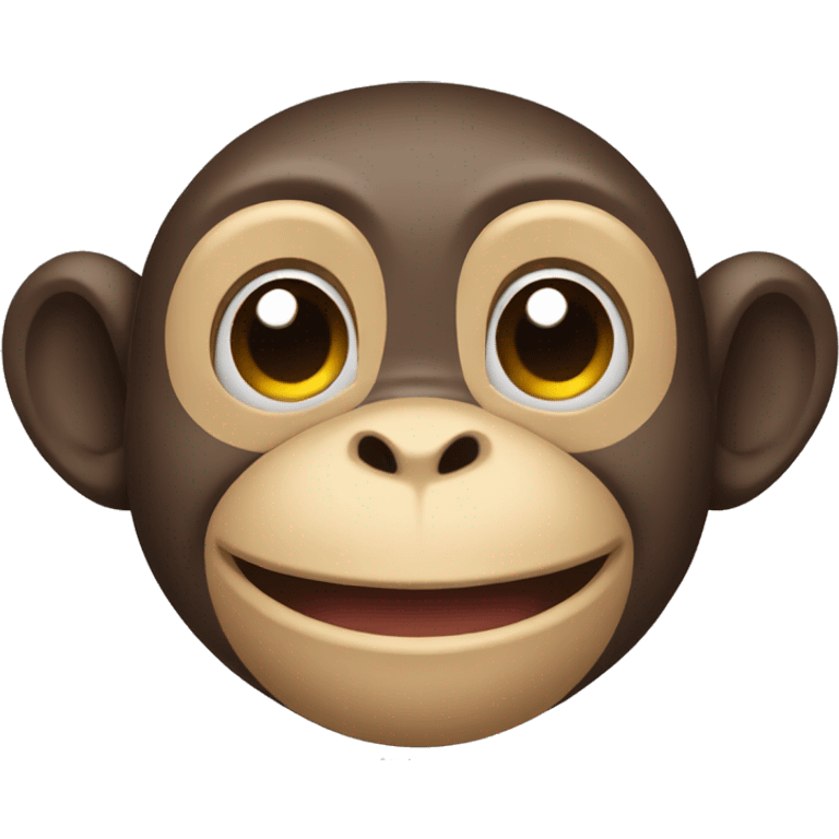 Monkey smiling emoji