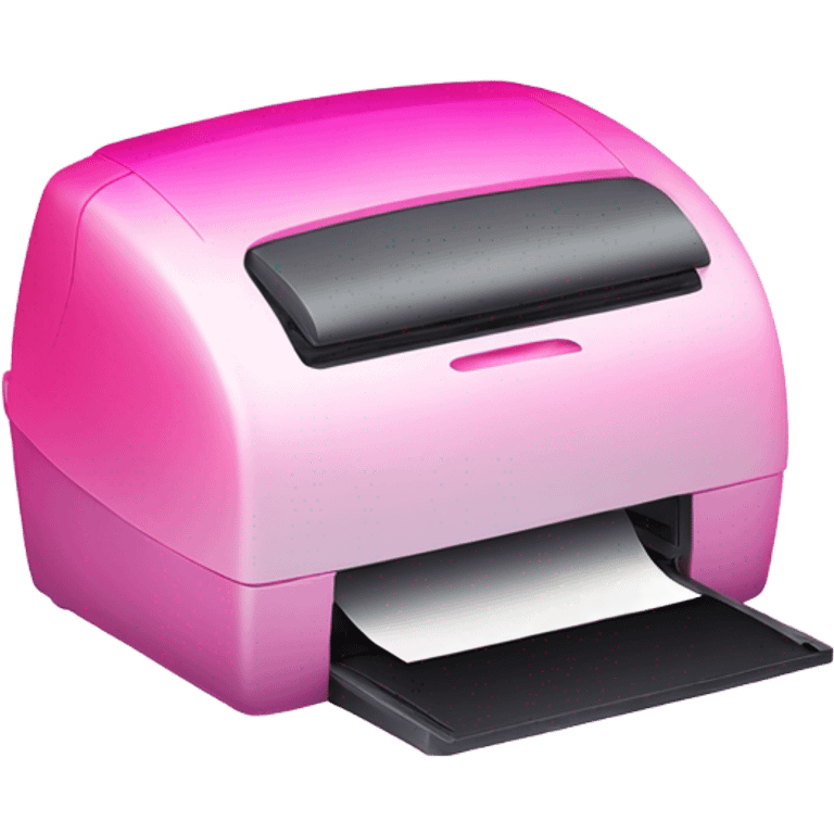 Pink ombre printer with glitter  emoji