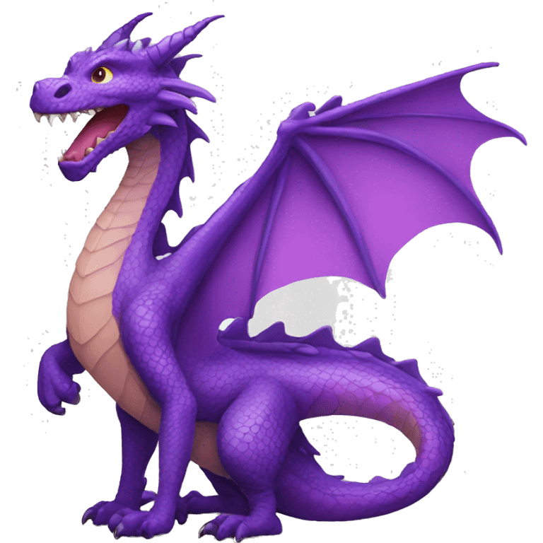 Purple dragon emoji