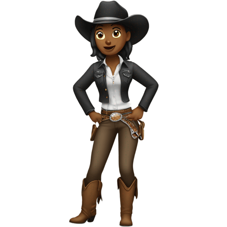 Cowgirl dancing  emoji