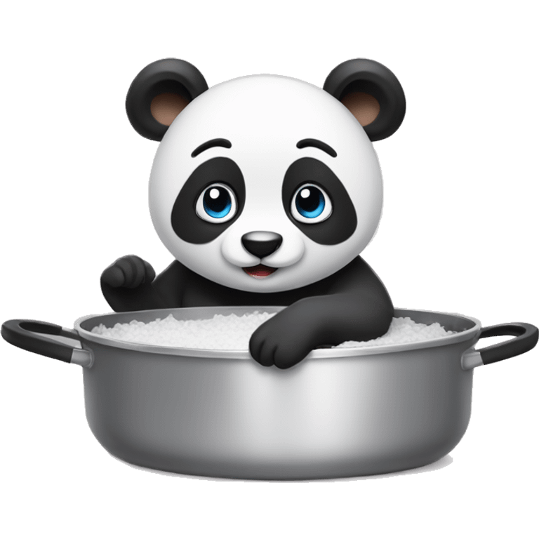 Panda in pans emoji