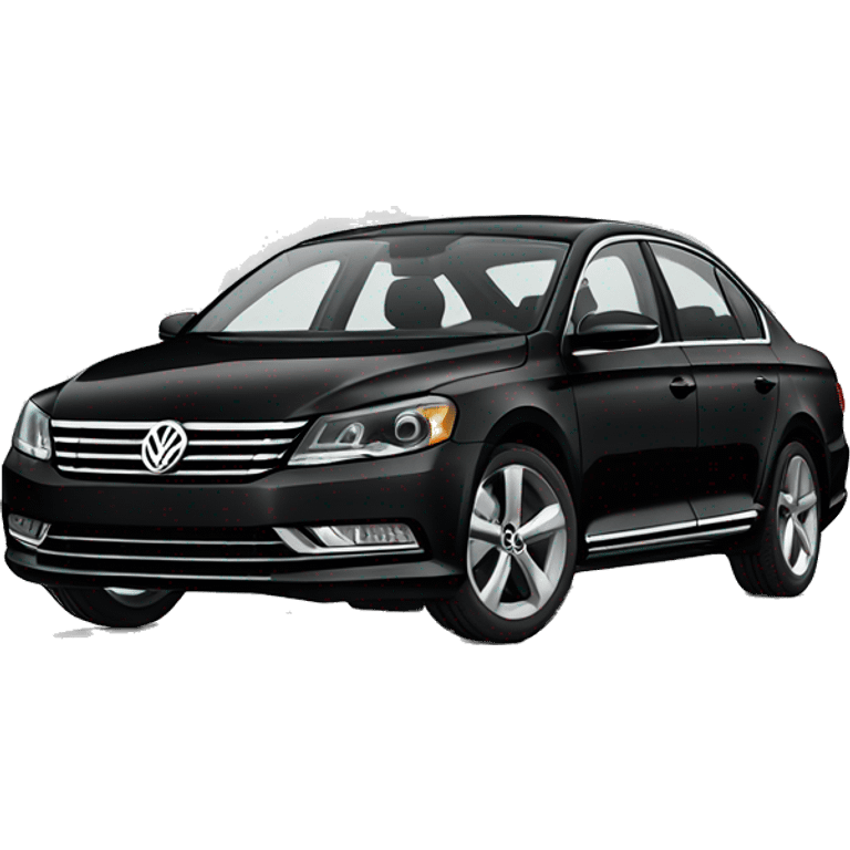 black volkswageen passat 7 emoji