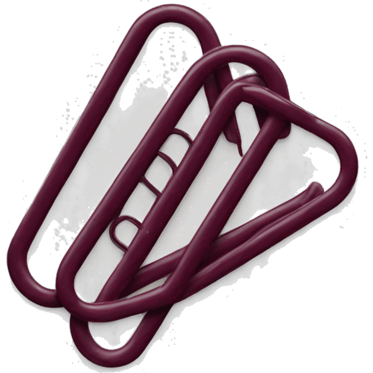 burgundy paper clips emoji