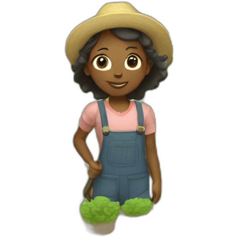 fille farming emoji