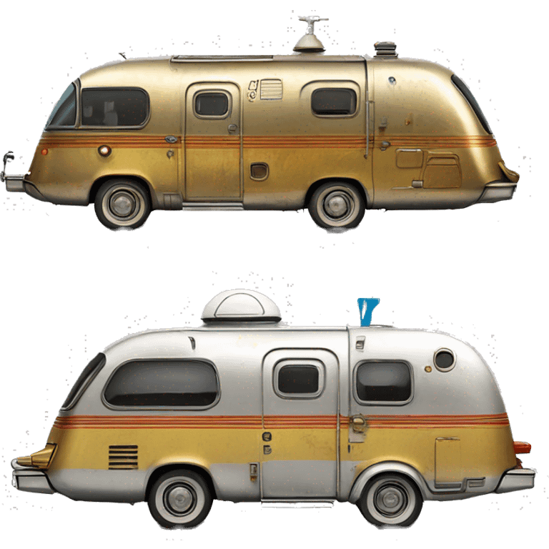  Side shot 1973 caravan C-3PO tarnished from space with rear wing  emoji