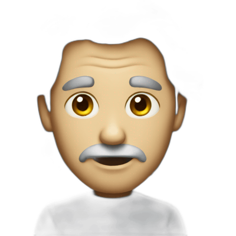 Creepy man emoji