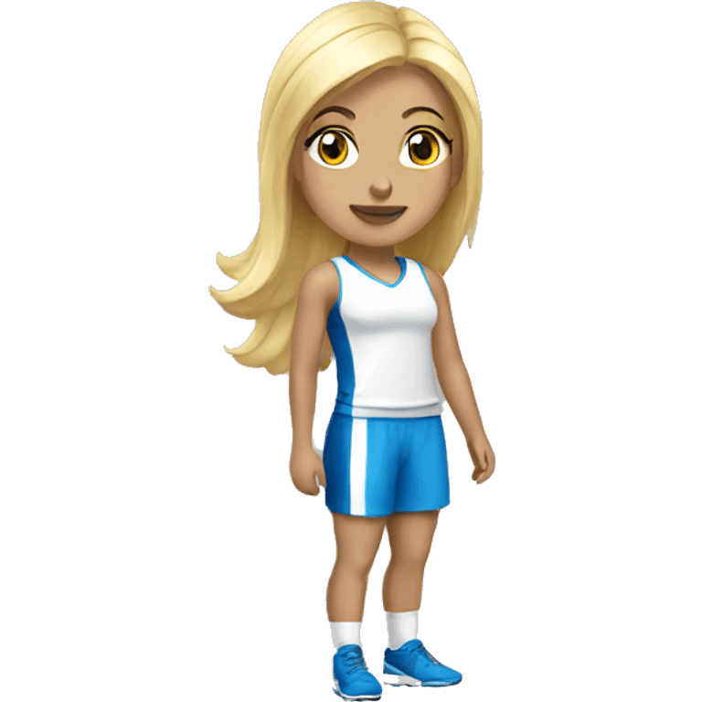 blonde sport girl emoji