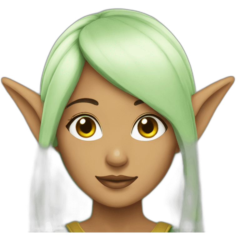 Cosplay girl with elf ears emoji