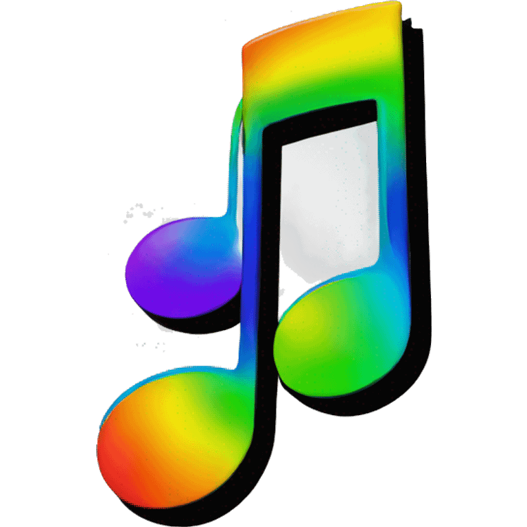 rainbow music note emoji