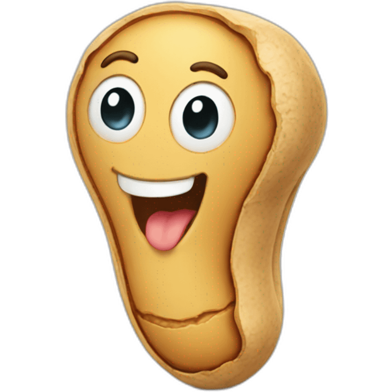 smiling peanut emoji