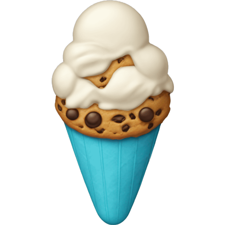 Ice cream cookie emoji