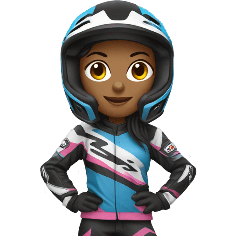 motocross women emoji